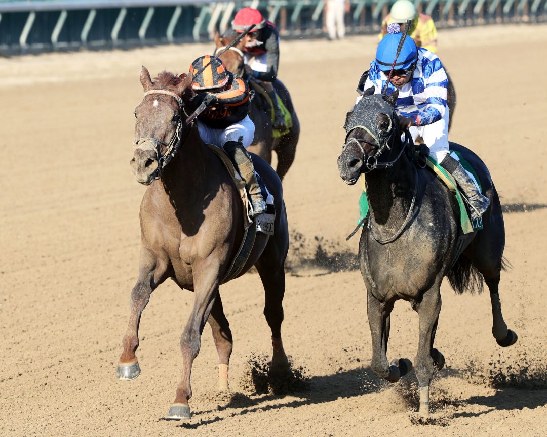 Clapton (left) beats Trademark in Lukas Classic at CD Sept 30 2023