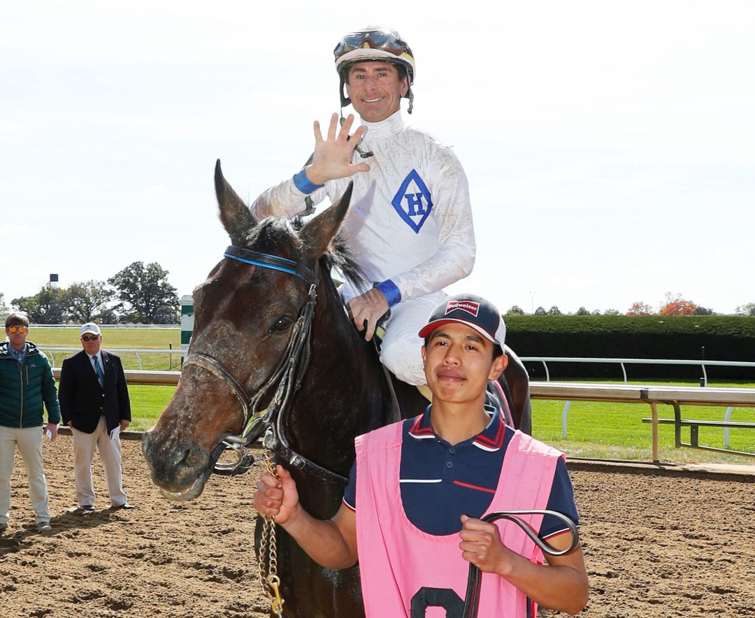 Corey Lanerie win No. 5000 at Keeneland on I Feel the Need Oct 18 2023