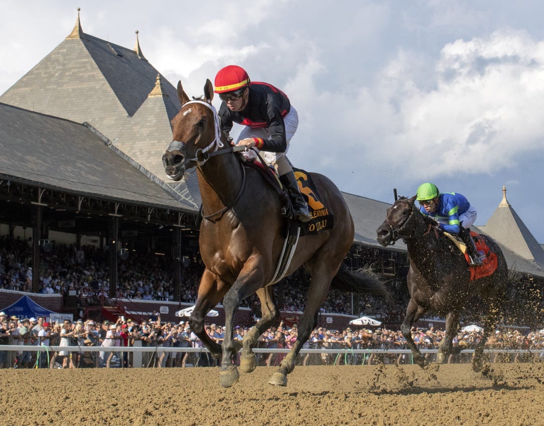 Echo Zulu wins the Ballerina at SAR Aug 26 2023