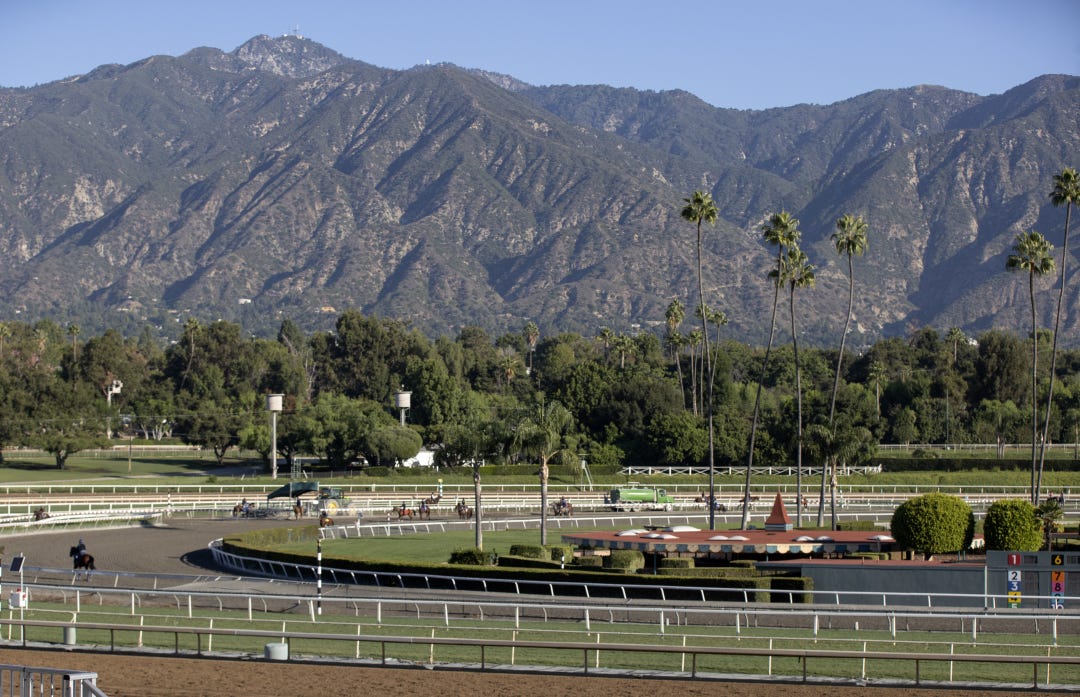 Santa Anita.Training track.Scenic.10-21-23