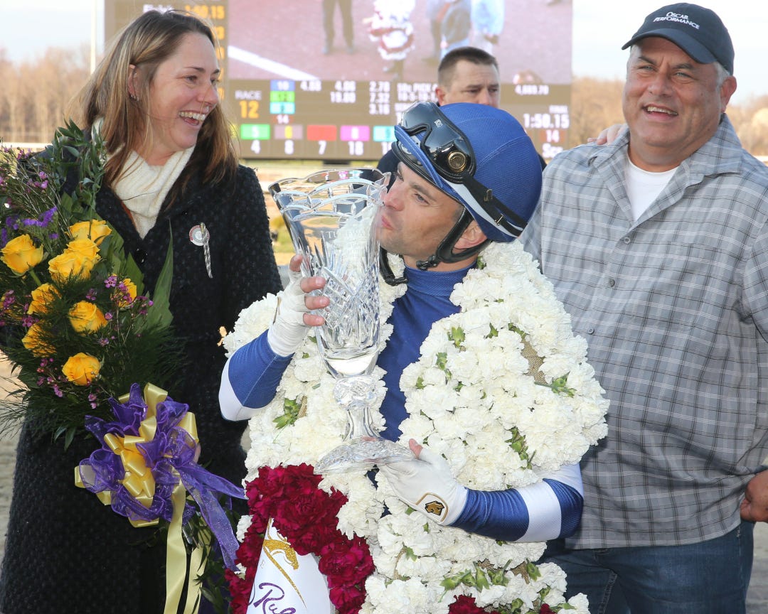Umberto Rispoli after winning Jeff Ruby with Endlessly March 23 2024