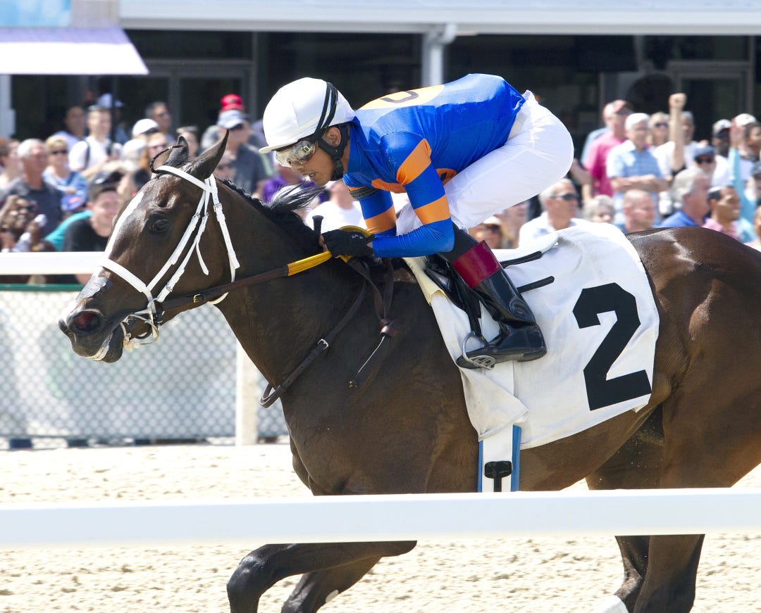 Mystic Lake wins Sophomore Fillies at TAM March 24 2024