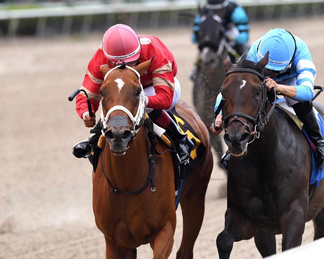 Bluefield (left) beats Cousin Kristi at GP May 16 2024