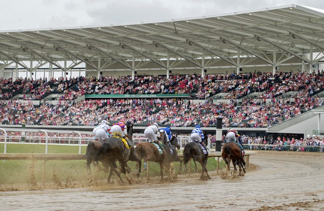 Churchill scenic on first turn Kentucky Oaks Day May 3 2024Kentucky Oaks day
