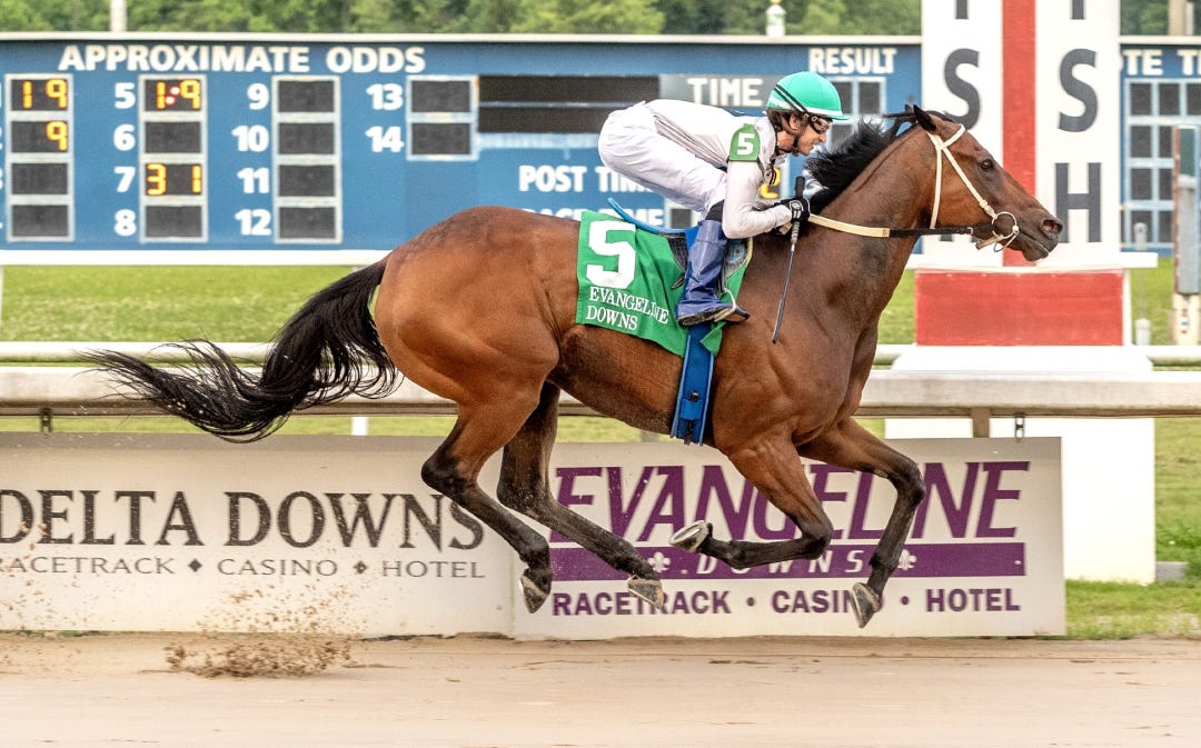 Touchuponastar wins the Evangeline Classic at EVD May 4 2024