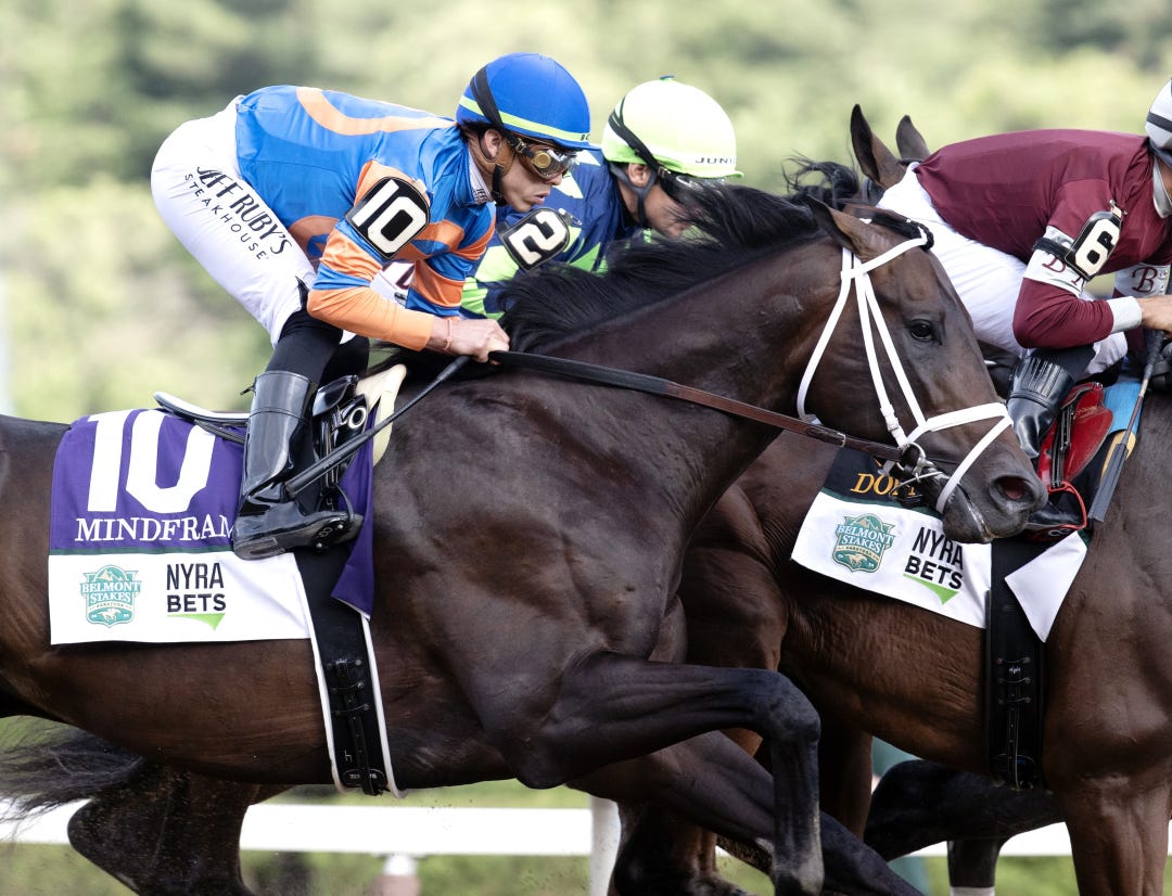Mindframe during Belmont Stakes at SAR June 8 2024