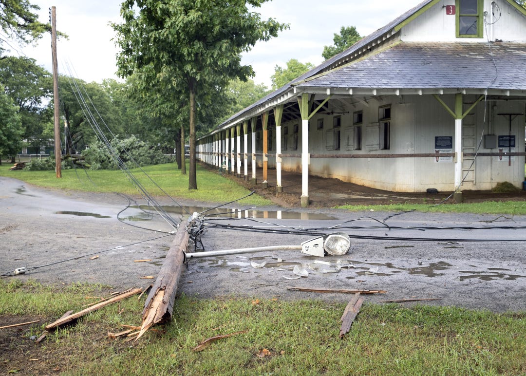 Saratoga.Clare Court.Storm damage July 16 2024