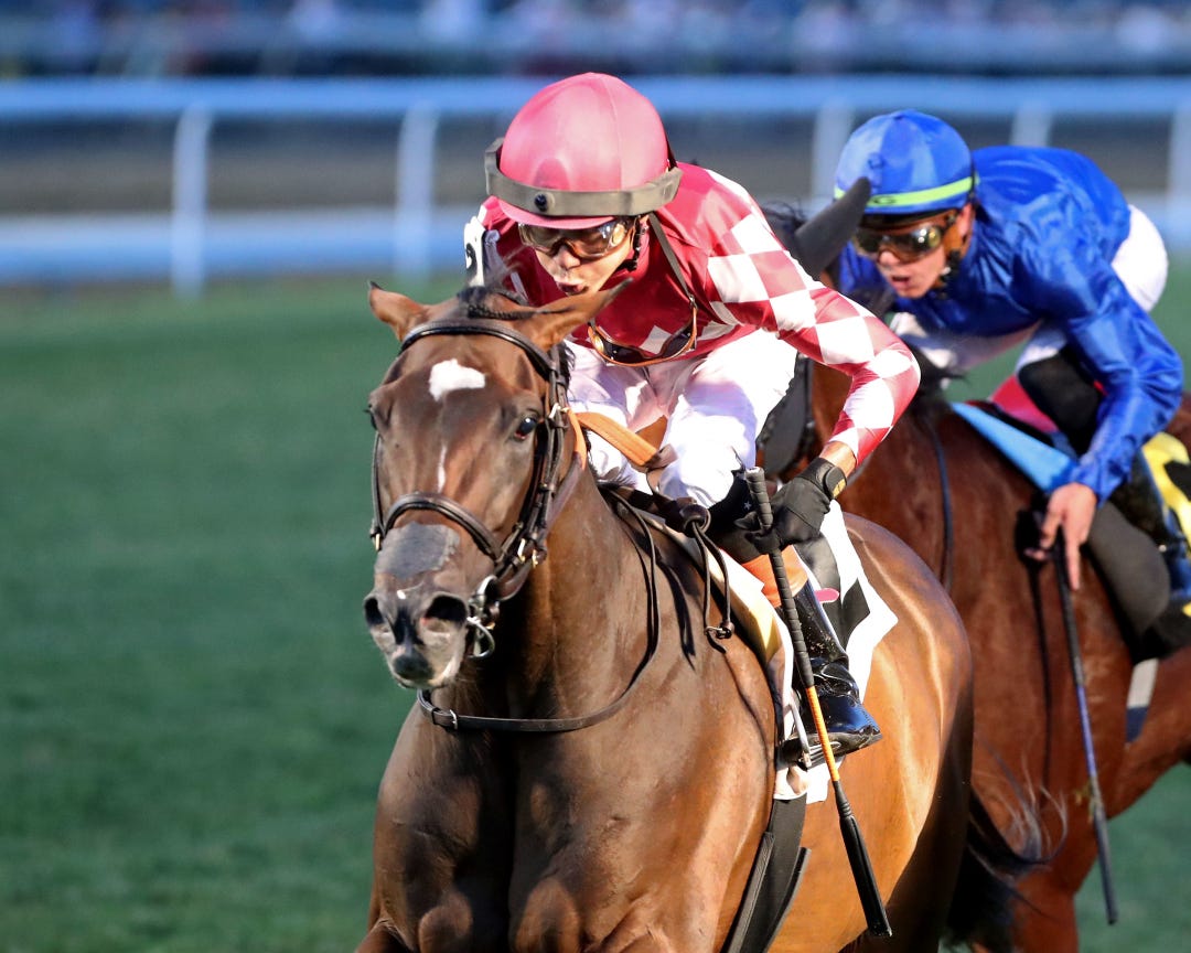 Webslinger wins the Chorleywood at CD June 15 2024