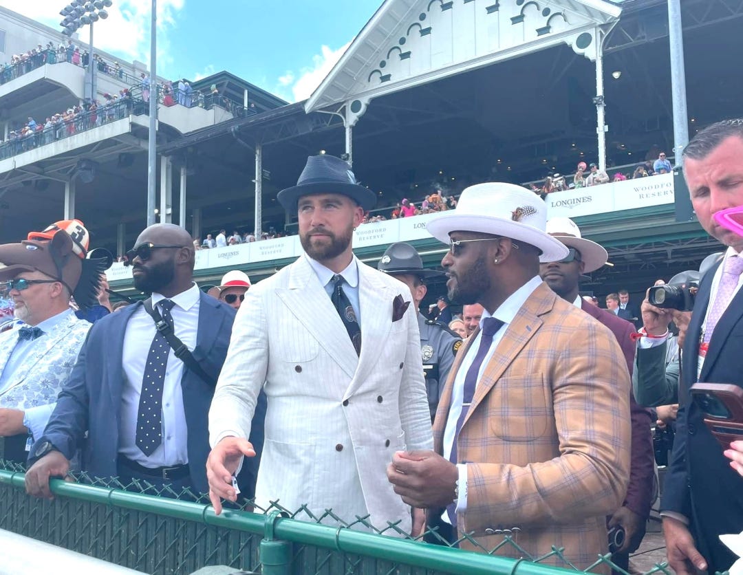 Travis Kelce at 2024 Kentucky Derby