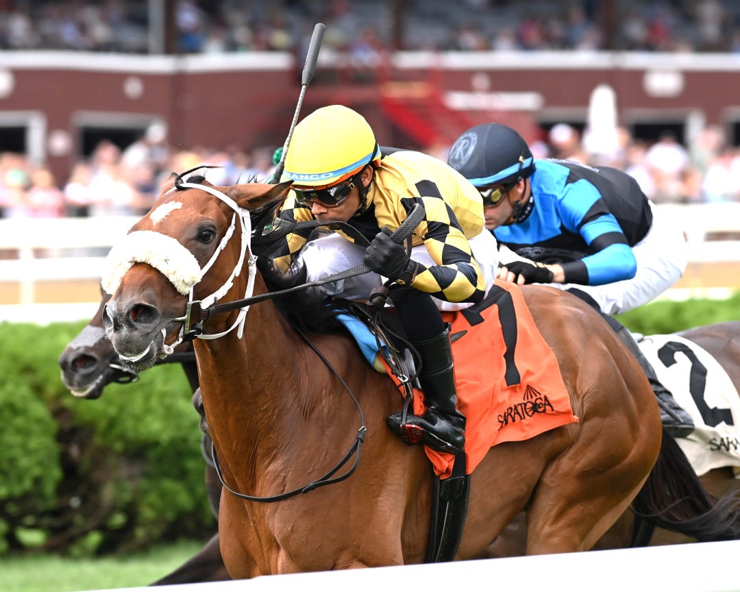 Totally Justified wins the P.G. Johnson at SAR Aug 28 2024