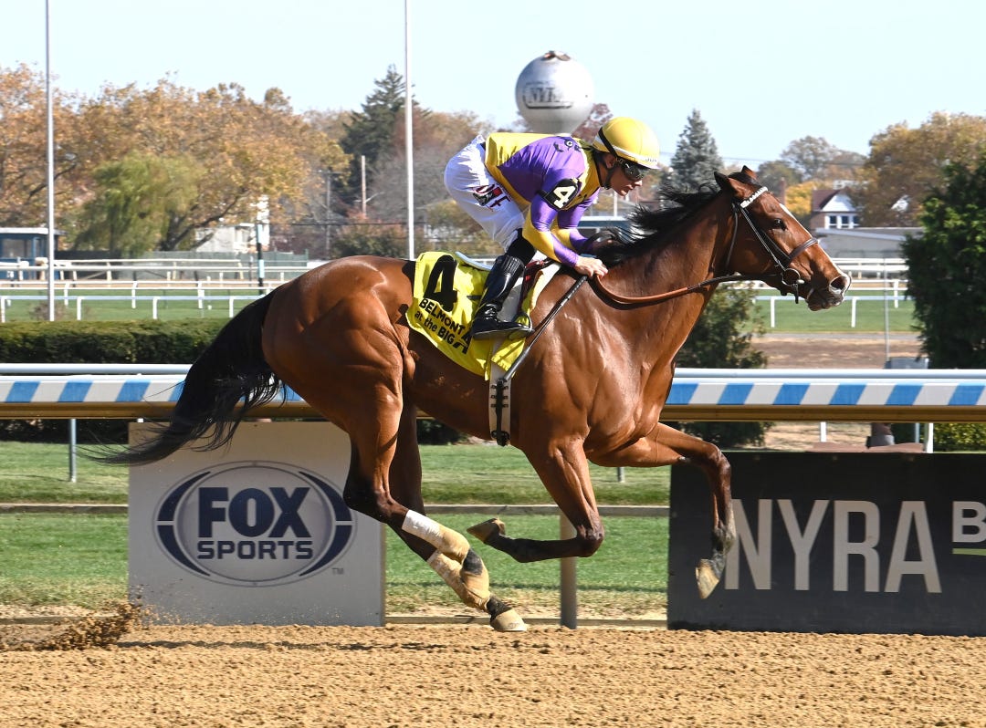 Grand Job wins maiden at AQU Oct 31 2024