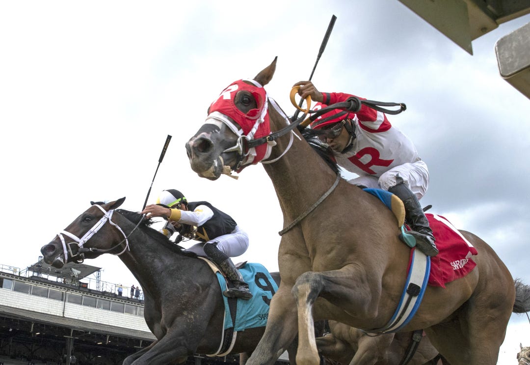 Billy the Greek (right) wins maiden at SAR July 21 2023