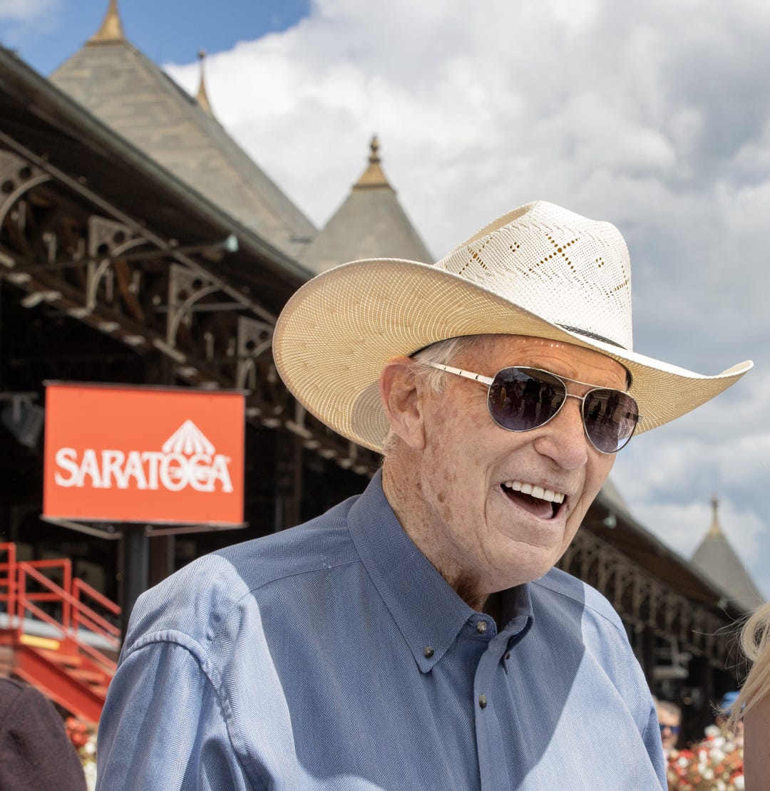 D. Wayne Lukas,Wayne at SAR on birthday Sept 2 2024