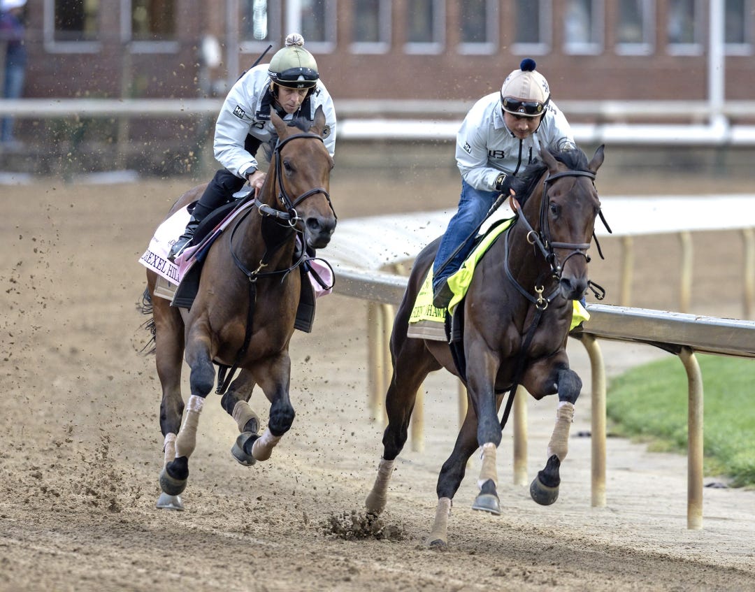 Flying Mohawk (right) works with Drexel Hill at CD April 25 2025