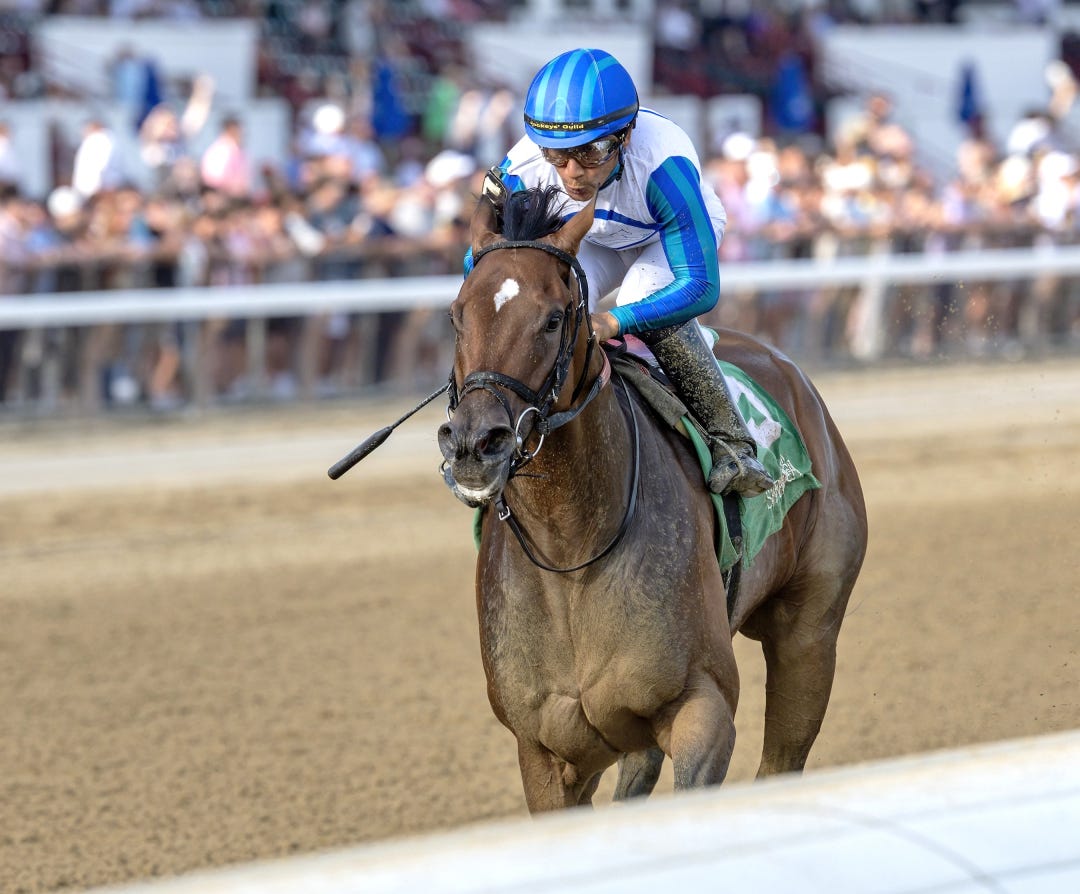 Book'em Danno wins Vanderbilt at SAR July 19 2025