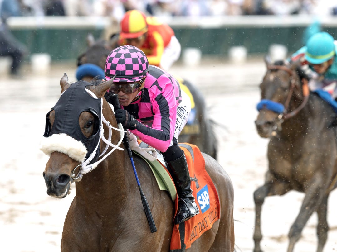 Macho Music wins Pat Day Mile at CD May 3 2025