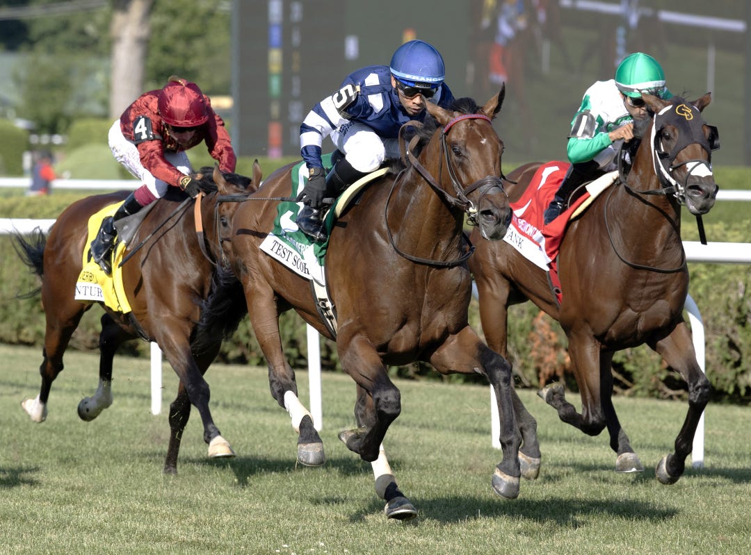 Test Score wins Belmont Derby at SAR July 4 2025