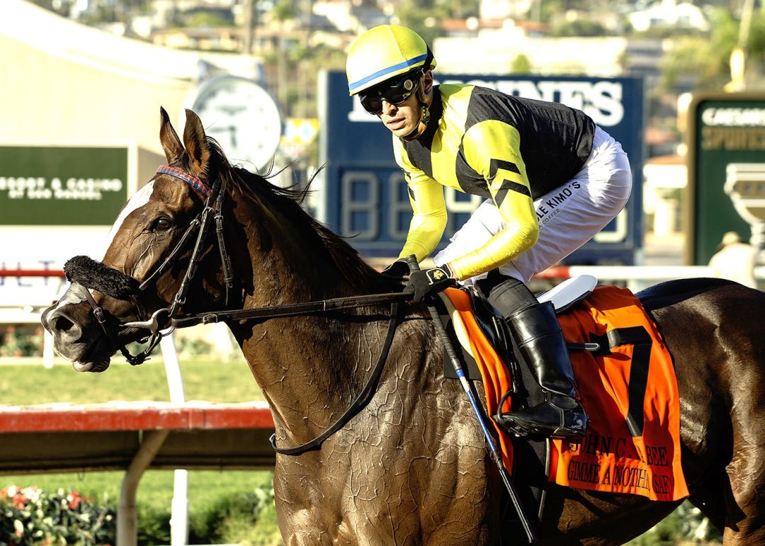 Gimme a Nother after winning John C. Mabee at DMR Sept 6 2025