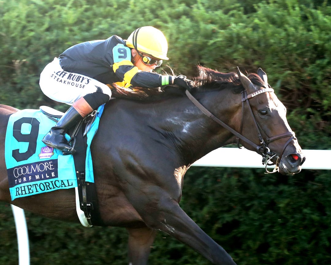 Rhetorical wins the Coolmore Turf Mile at KEE Oct 4 2025