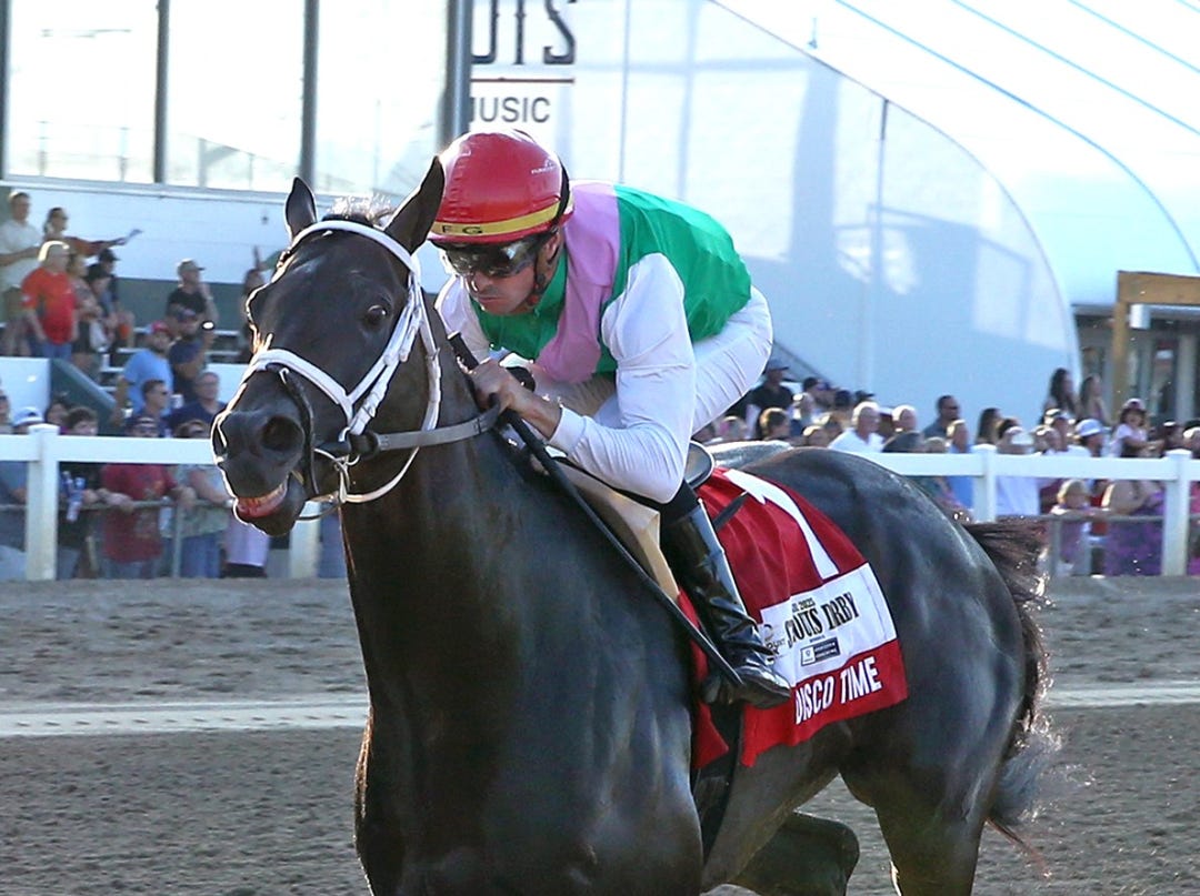 Disco Time wins St. Louis Derby at FP Sept 19 2025
