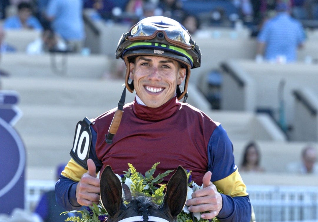 Irad Ortiz Jr. at DMR Oct 31 2025