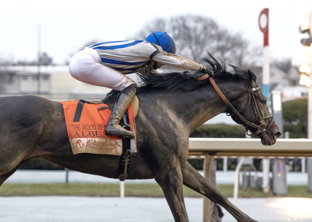 Albus wins Wood Memorial at AQU April 4 2026